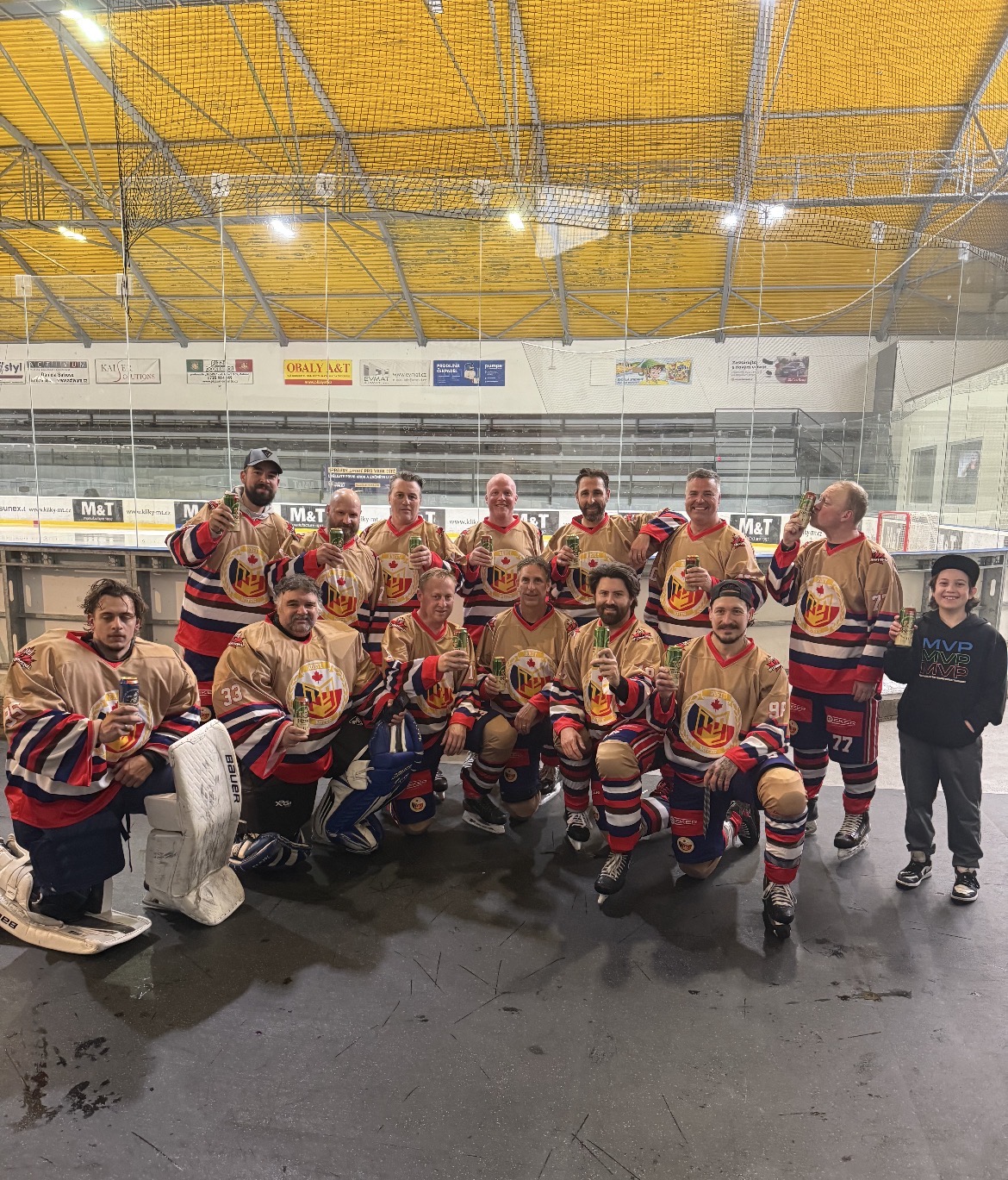 Rusty Mitts team celebration